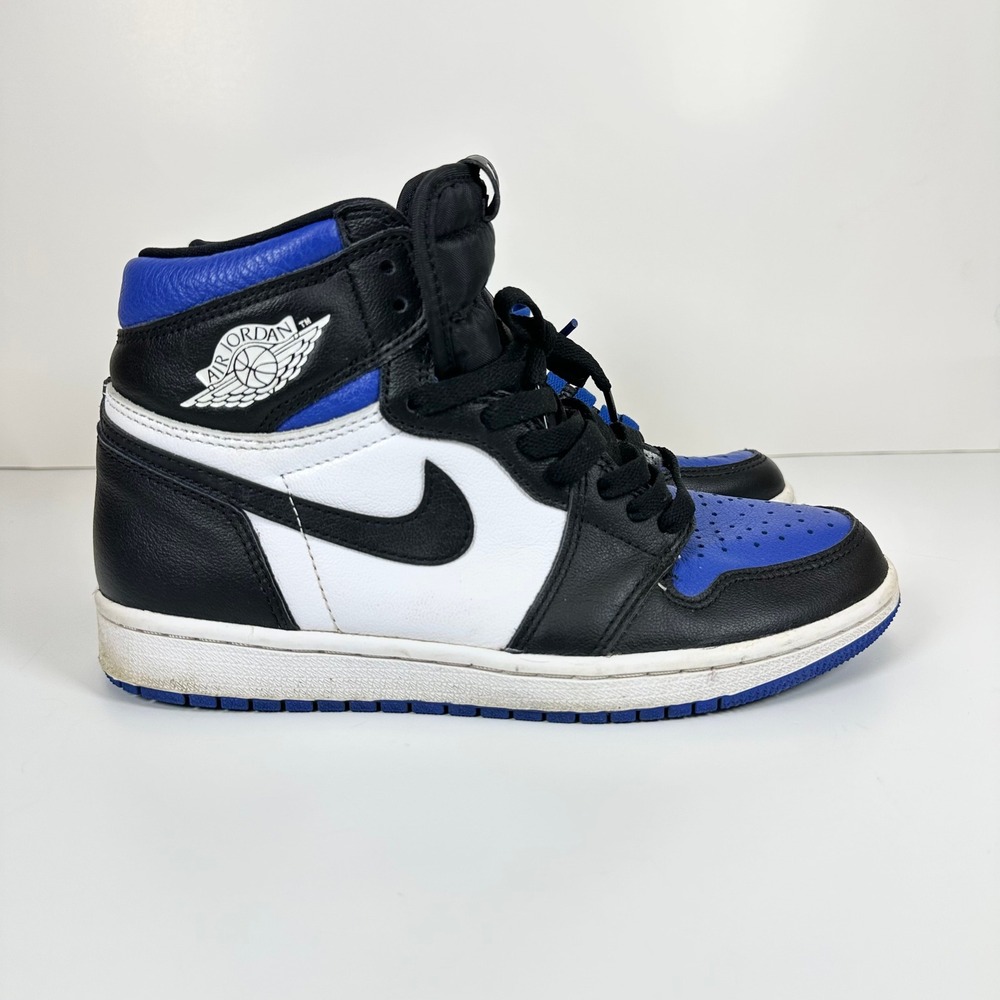 Nike Air Jordan 1‎ Retro High OG Royal Toe Black White Blue 555088-041 Mens 7.5